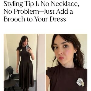 ✨Silver and Blue Stone Lapel Pin.